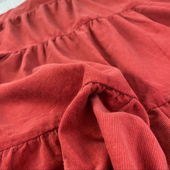 V evy j Red dress Short Sleeve Velvet Size L  NEW. A line relaxed fit - Picture 12 of 13